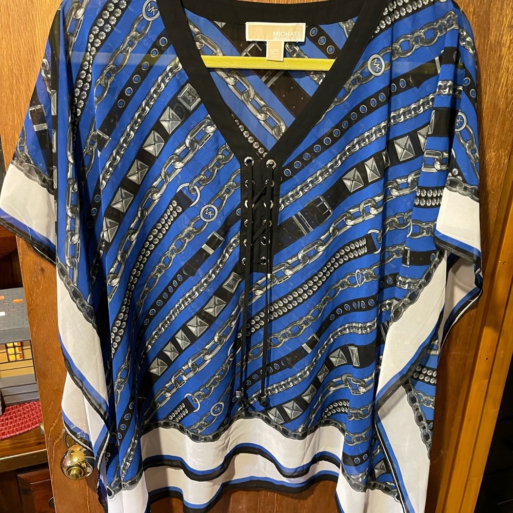 Michael Kors Blouse sheer top. NWT